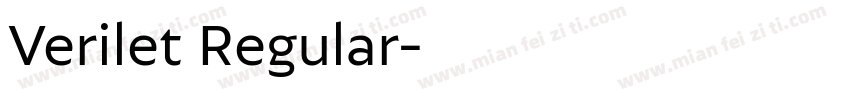 Verilet Regular字体转换